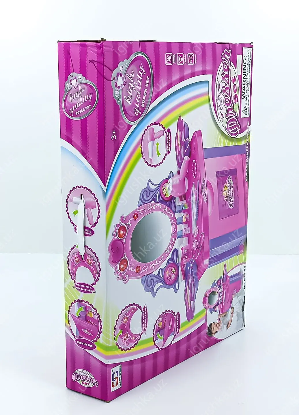 картинка Похожие   KariKids Туалетный столик для девочки с аксессуарами 008-60 от магазина igrushka.uz