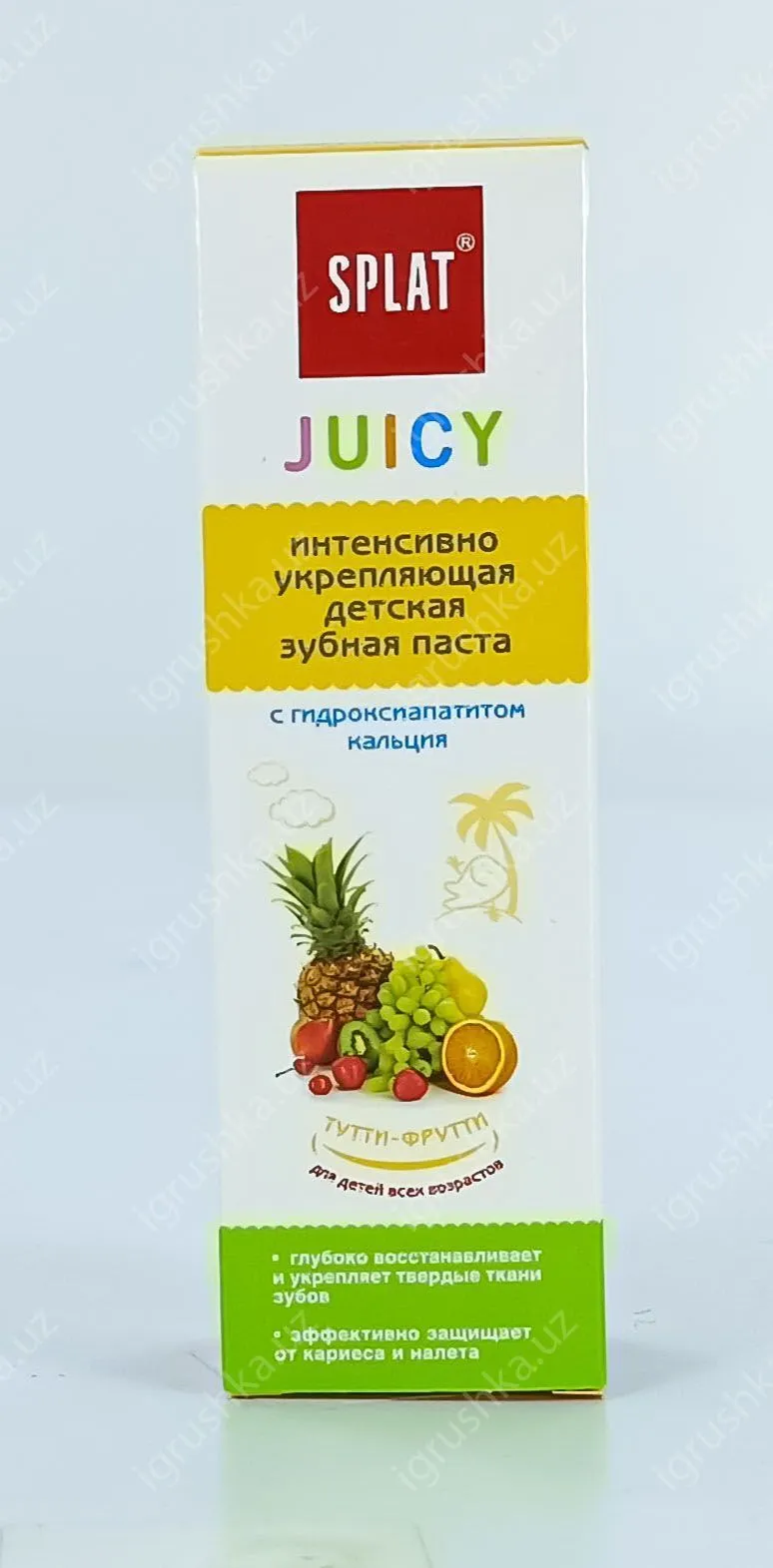 картинка Детская зубная паста SPLAT JUICY с гидроксиапатитом кальция. Тутти-Фрутти от магазина igrushka.uz