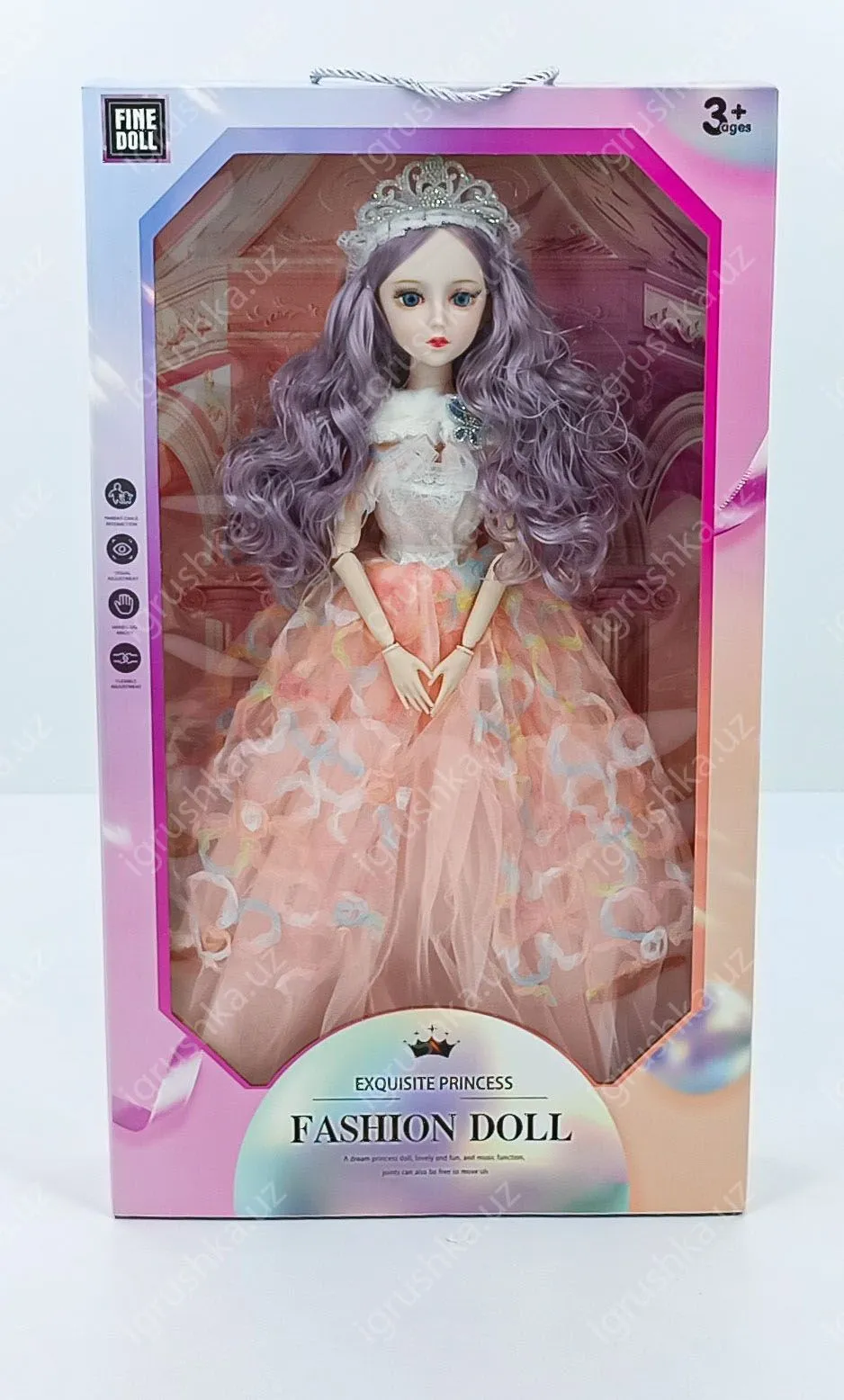 картинка Кукла Барби-принцесса длиной 60 см, подарок на день рождения для девочек от магазина igrushka.uz