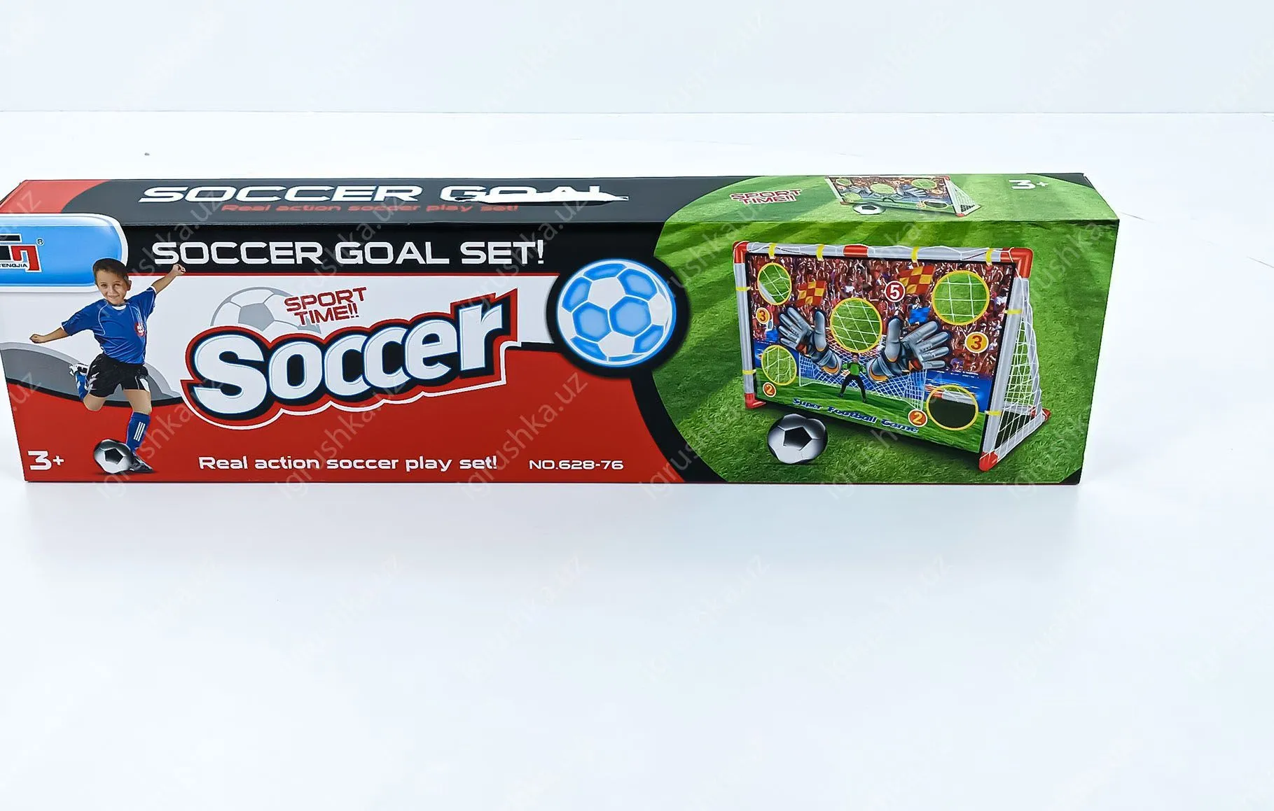 картинка Игровой набор для футбольных ворот "Реальное действие" для мальчиков, спортивная игрушка для активных игр на улице, забавные спортивные игрушки для детей от магазина igrushka.uz