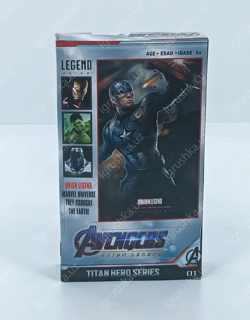 картинка 29см Фигурка игрушка супергерой Капитан Америка, игрушка для мальчика от магазина igrushka.uz