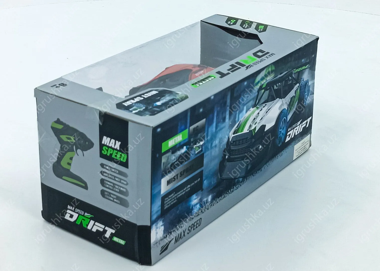 картинка Машинка на радиоуправлении, 2,4 ГГц металлические машинки с распылителем и светом, машинки Hot Wheels RC, электрическая спортивная гоночная игрушечная машинка с перезаряжаемыми батареями от магазина igrushka.uz