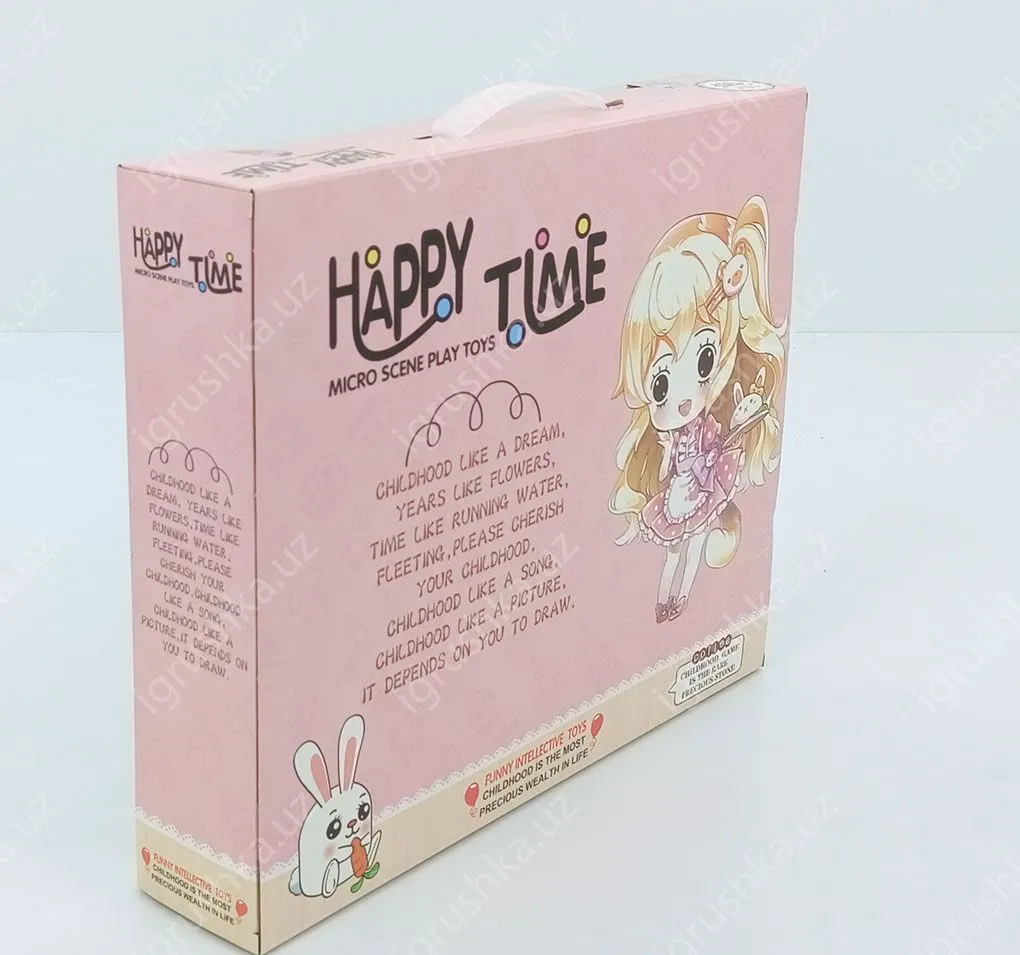 картинка Игровой набор с куклой Happy Time: туалетный столик и питомцы от магазина igrushka.uz