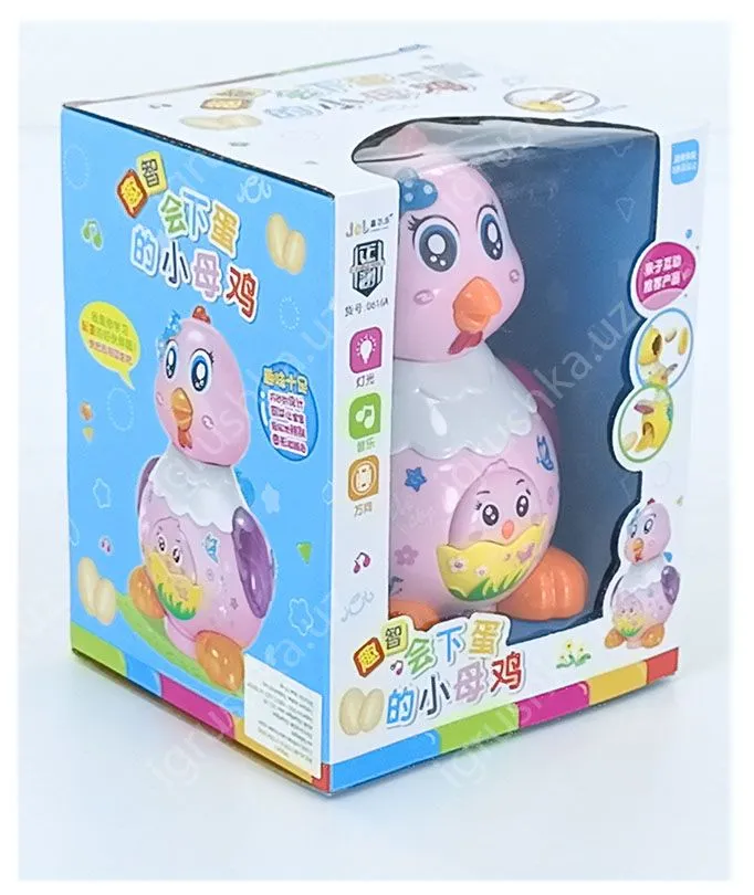 картинка Музыкальная игрушка «Курочка» розовая от магазина igrushka.uz