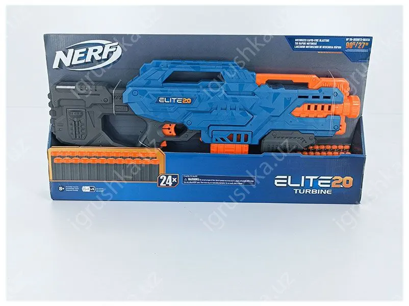 картинка Бластер автомат Nerf 7125 Elite 20 Turbine 24 пуль от магазина igrushka.uz