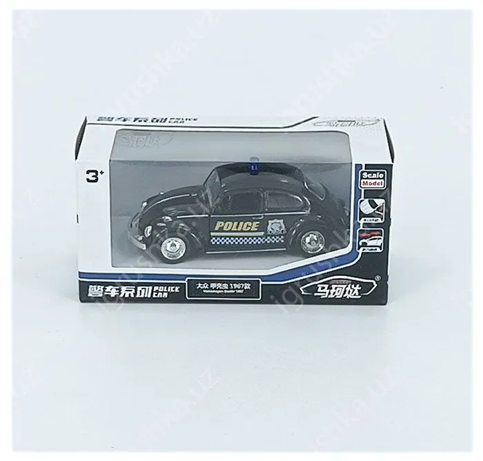 картинка Модель Volkswagen Beetle 1967 "Полиция", 1:36 инрц. 554017P от магазина igrushka.uz