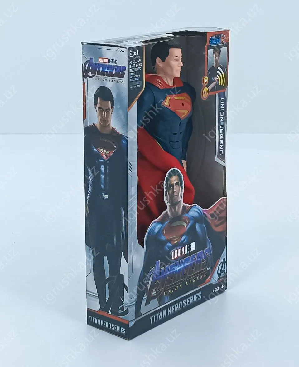 картинка 29см Фигурка игрушка супергерой "Супермен", игрушка для мальчика от магазина igrushka.uz