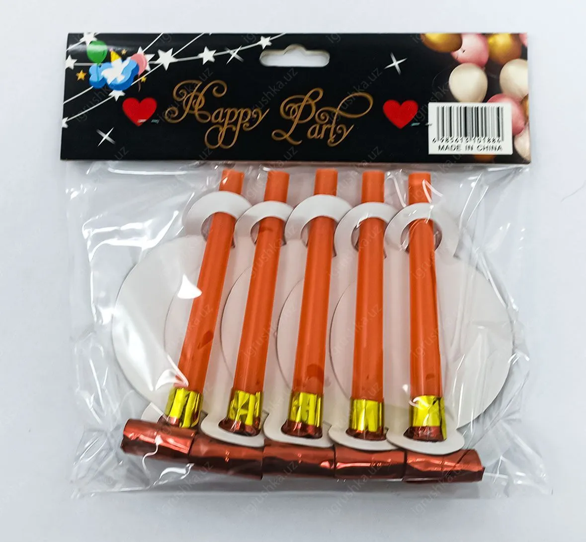 картинка Карнавальный язычок С днем рождения набор 5 штук от магазина igrushka.uz