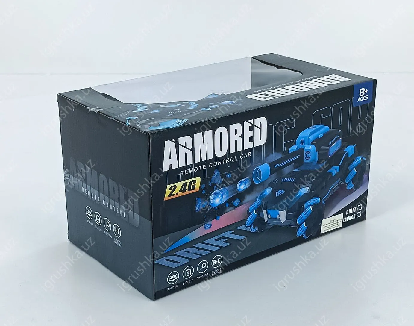 картинка Радиоуправляемая стреляющих дрифт-Танк стреляющий орбиз ARMORED 2.4G от магазина igrushka.uz