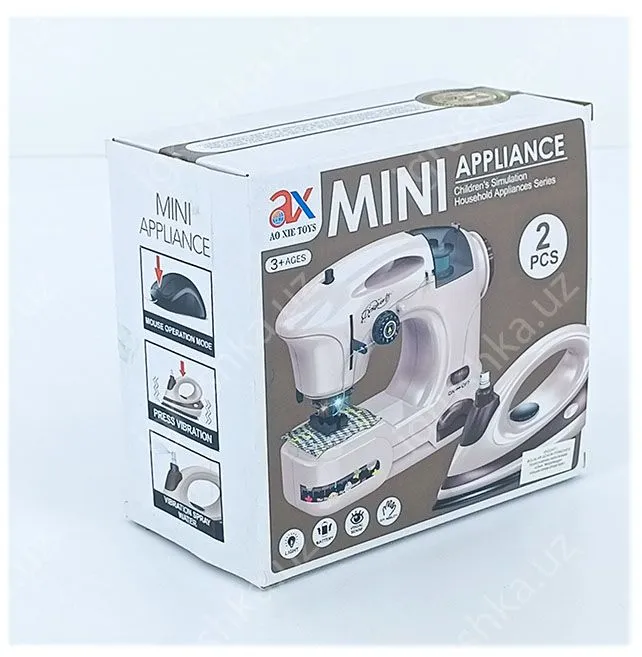 картинка Набор Mini Appliance: швейная машинка и утюг, 2 предмета, 3+ от магазина igrushka.uz