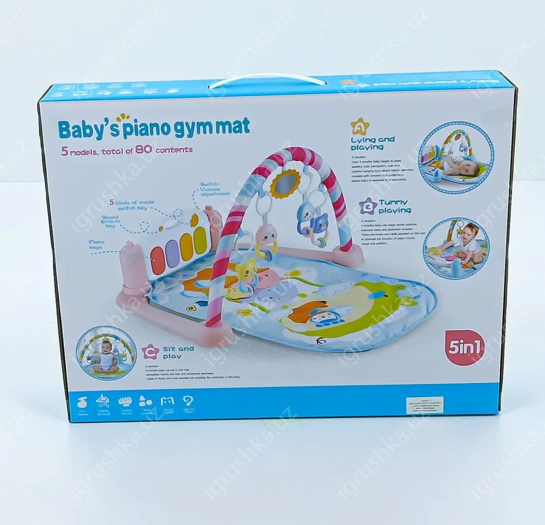 картинка Развивающий коврик Baby's piano gym mat 5в1 от магазина igrushka.uz