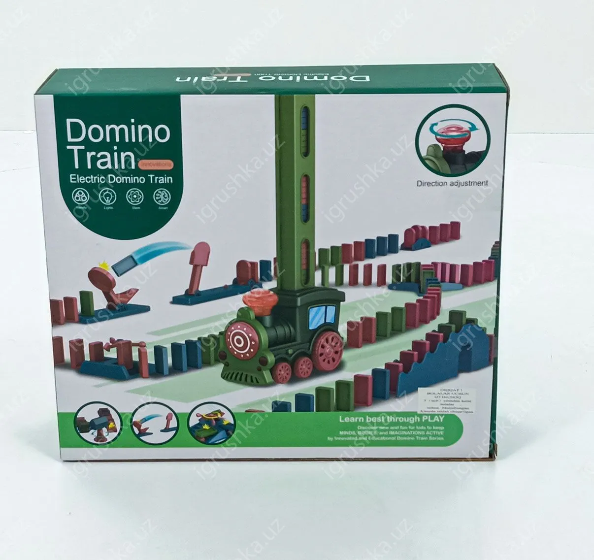 картинка Поезд Домино развивающий / Паровоз с домино B7100 от магазина igrushka.uz