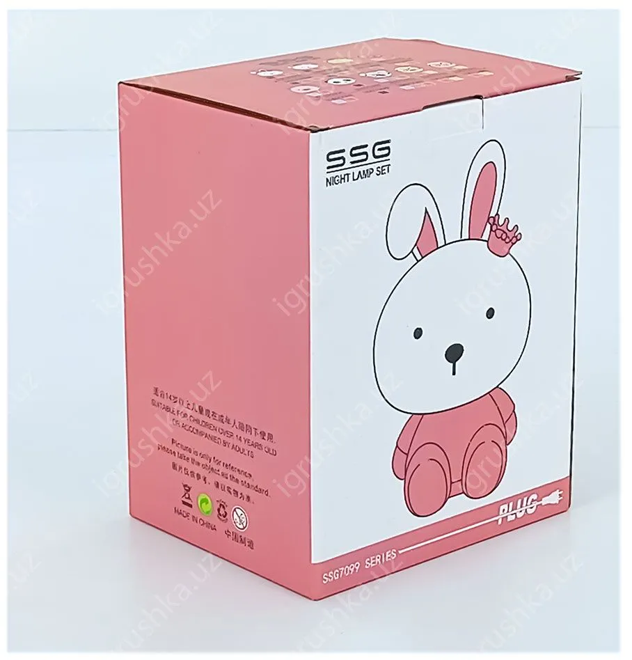 картинка Светильник ночной в виде мульт-животных, 220v с лампочки от магазина igrushka.uz