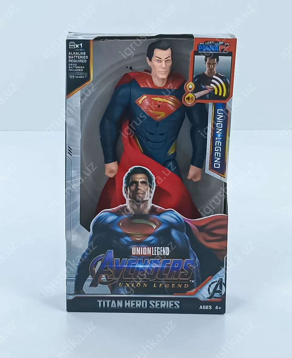 картинка 29см Фигурка игрушка супергерой "Супермен", игрушка для мальчика от магазина igrushka.uz