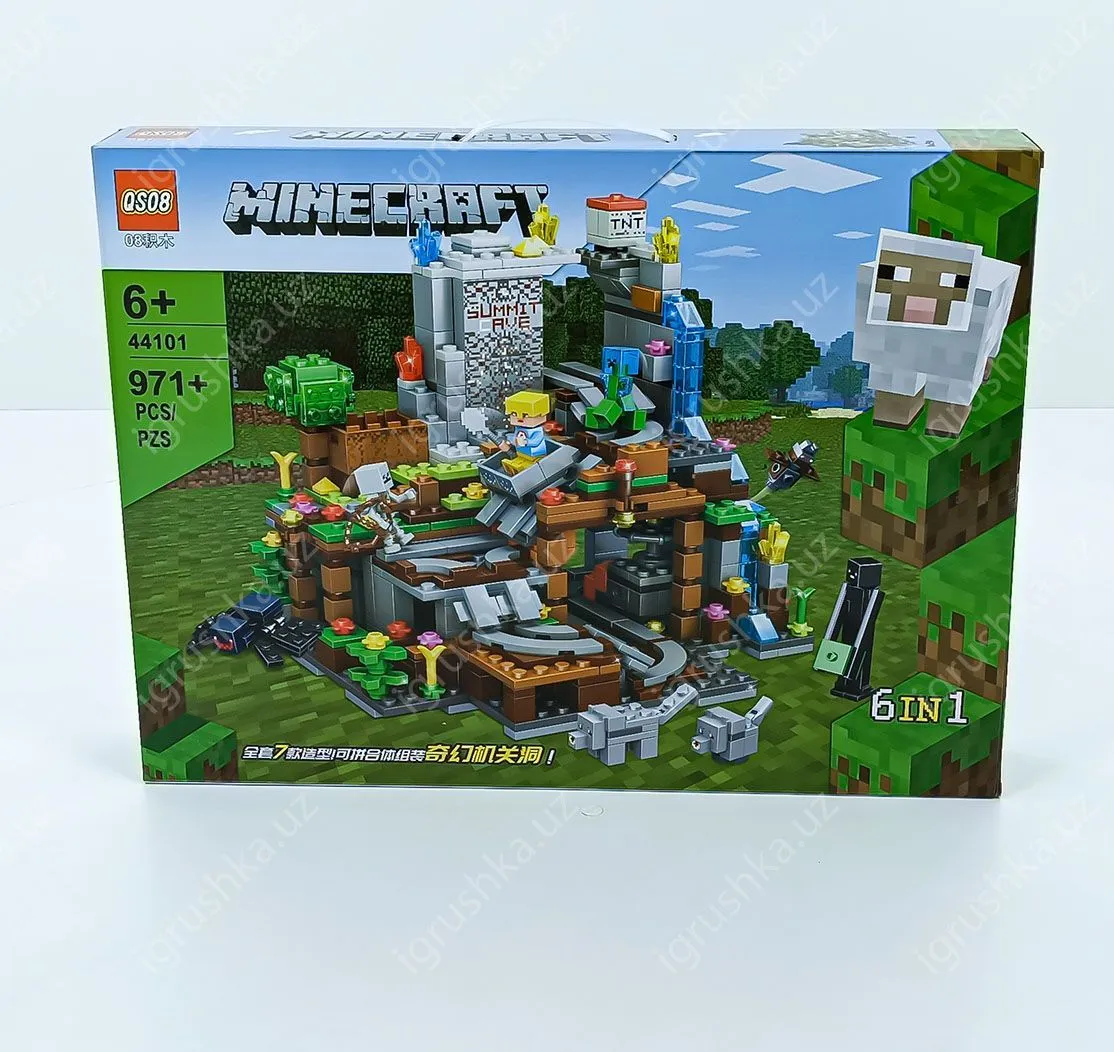 картинка Конструктор My World, Майнкрафт Minecraft "Шахта," 971 деталь от магазина igrushka.uz