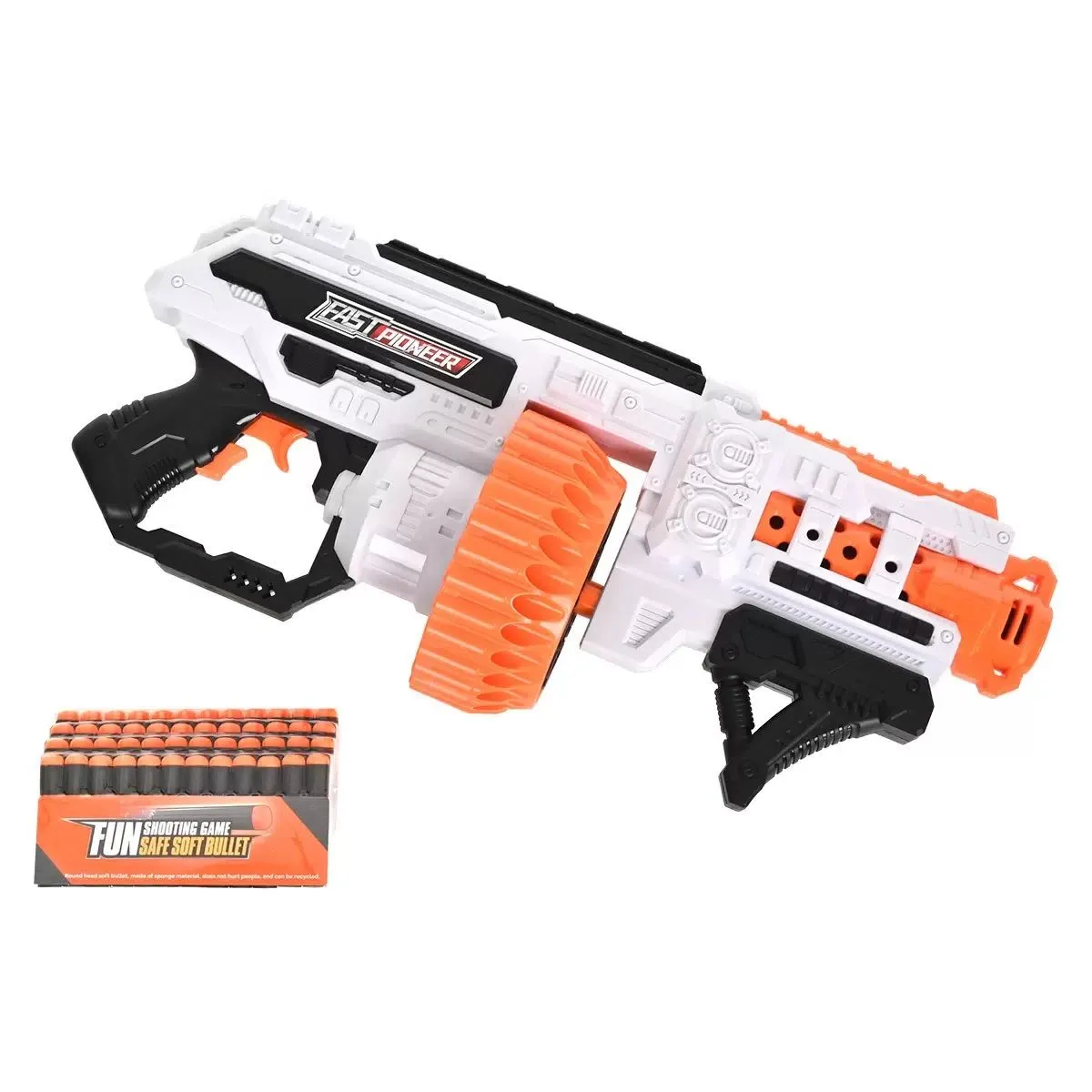 картинка Бластер игрушечный BIG509 Fast POWER 48 пуль от магазина igrushka.uz