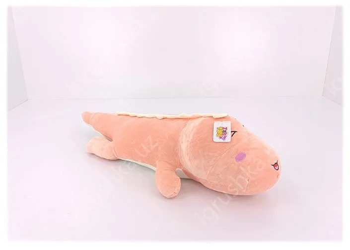 картинка Мягкая игрушка-подушка Динозавр длинная 88 см, Zakir Toys, персиковая от магазина igrushka.uz