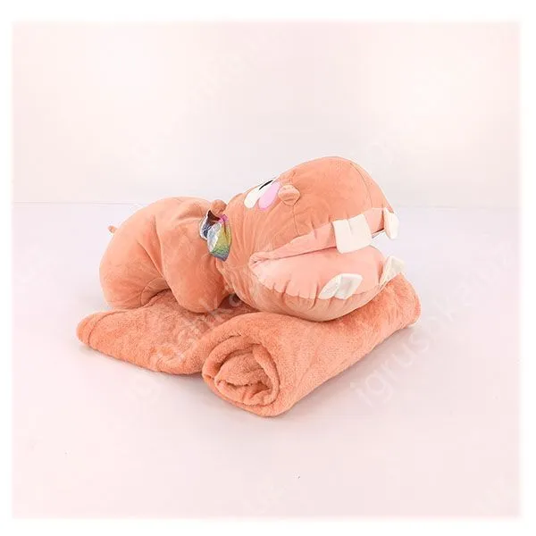 картинка Бегемот (плед + подушка) 3в1 от магазина igrushka.uz