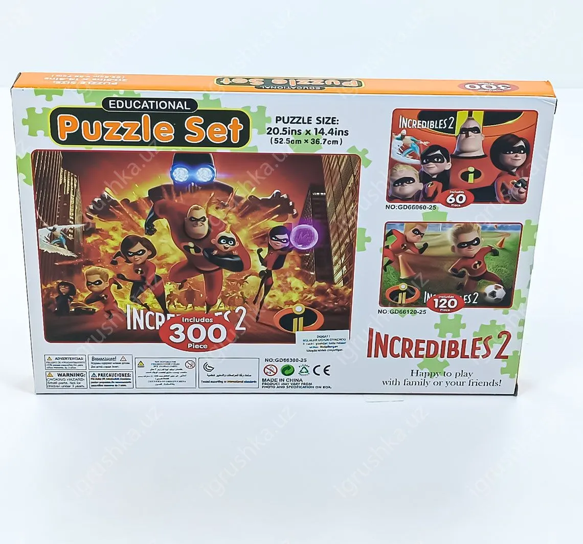 картинка Суперсемейка пазлы 300 элементов от магазина igrushka.uz