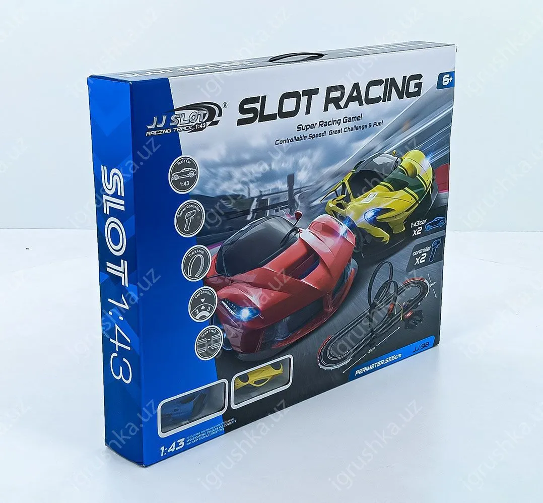картинка Гоночный автотрек JJ Slot Ралли (длина трека 555 см, от сети, 1:43) - JJ98-1 от магазина igrushka.uz