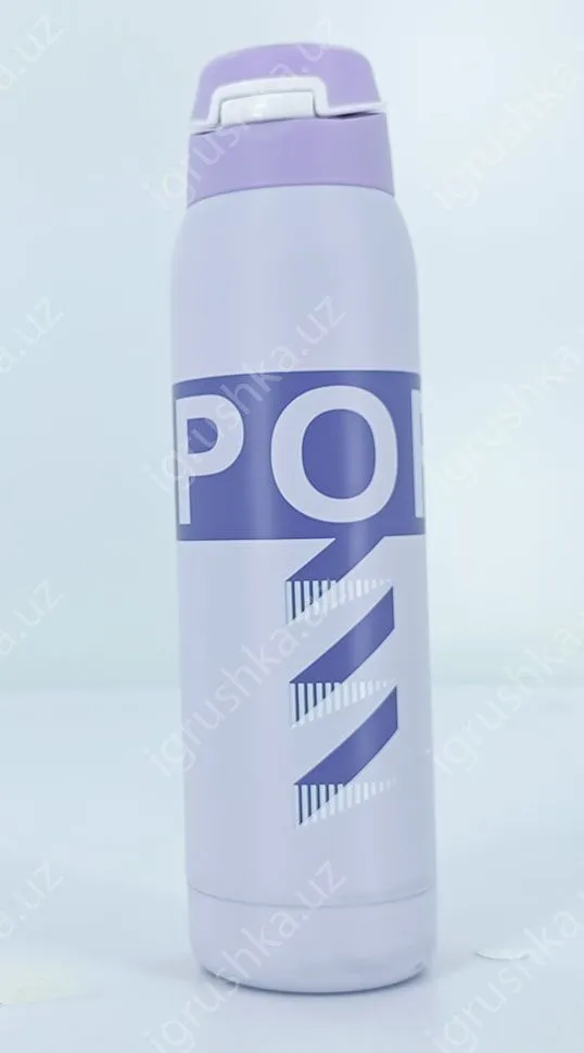 картинка Термос с двойной стенкой из нержавеющей стали. Термос "SPORT" с трубочкой 500мл. от магазина igrushka.uz