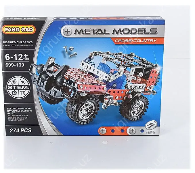 картинка Металлический конструктор джип 274 детали от магазина igrushka.uz