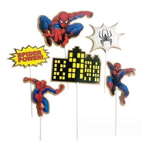 картинка Человек паук | Топперы для торта 7 шт деталь от магазина igrushka.uz