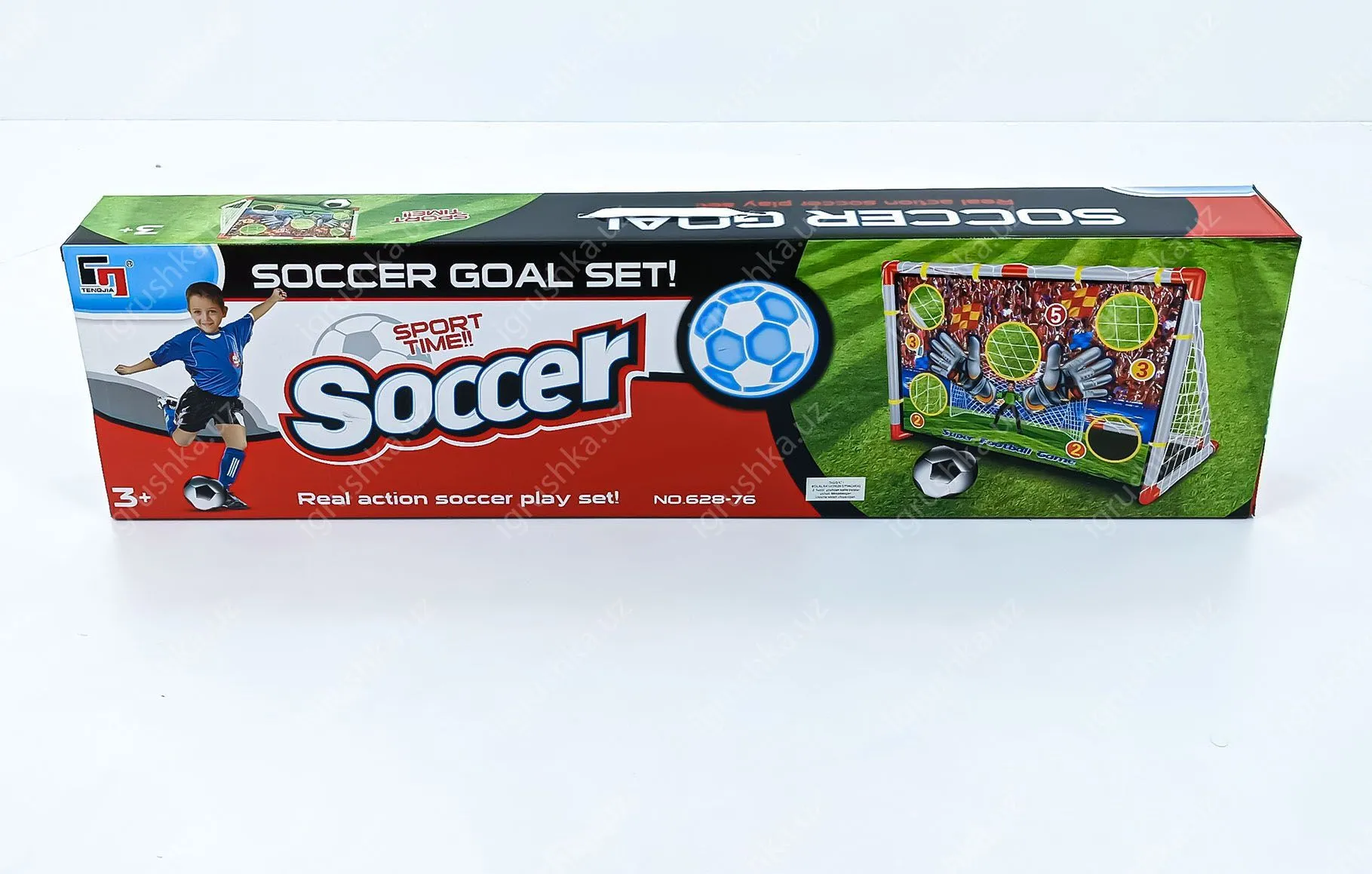 картинка Игровой набор для футбольных ворот "Реальное действие" для мальчиков, спортивная игрушка для активных игр на улице, забавные спортивные игрушки для детей от магазина igrushka.uz