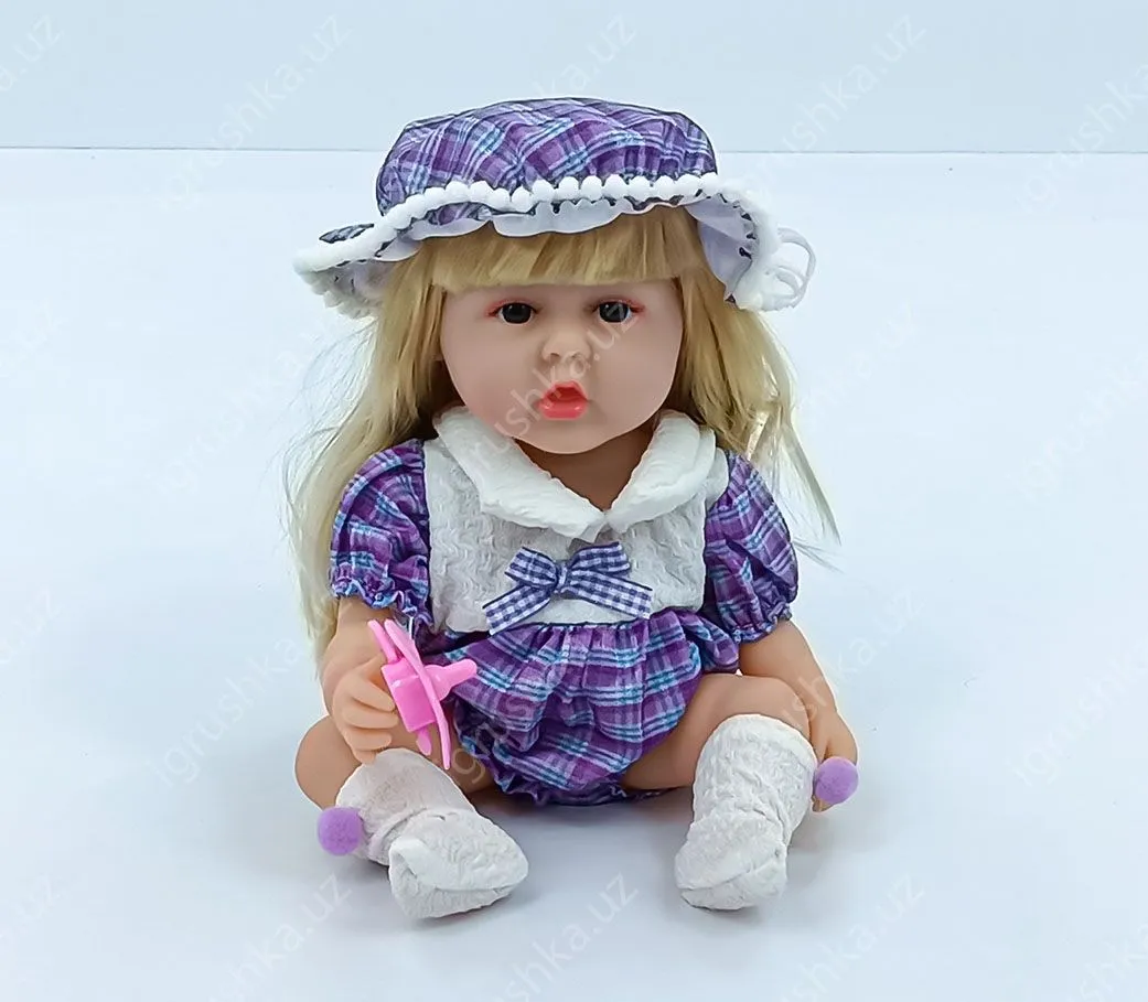 картинка 30 см Reborn Интерактивная кукла реборн девочка полностью силиконовая JM56-13 от магазина igrushka.uz