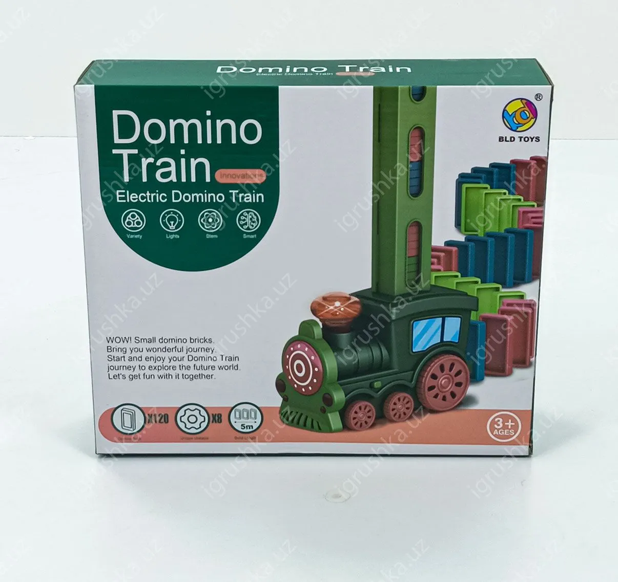 картинка Поезд Домино развивающий / Паровоз с домино B7100 от магазина igrushka.uz