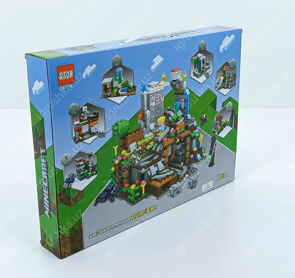 картинка Конструктор My World, Майнкрафт Minecraft "Шахта," 971 деталь от магазина igrushka.uz
