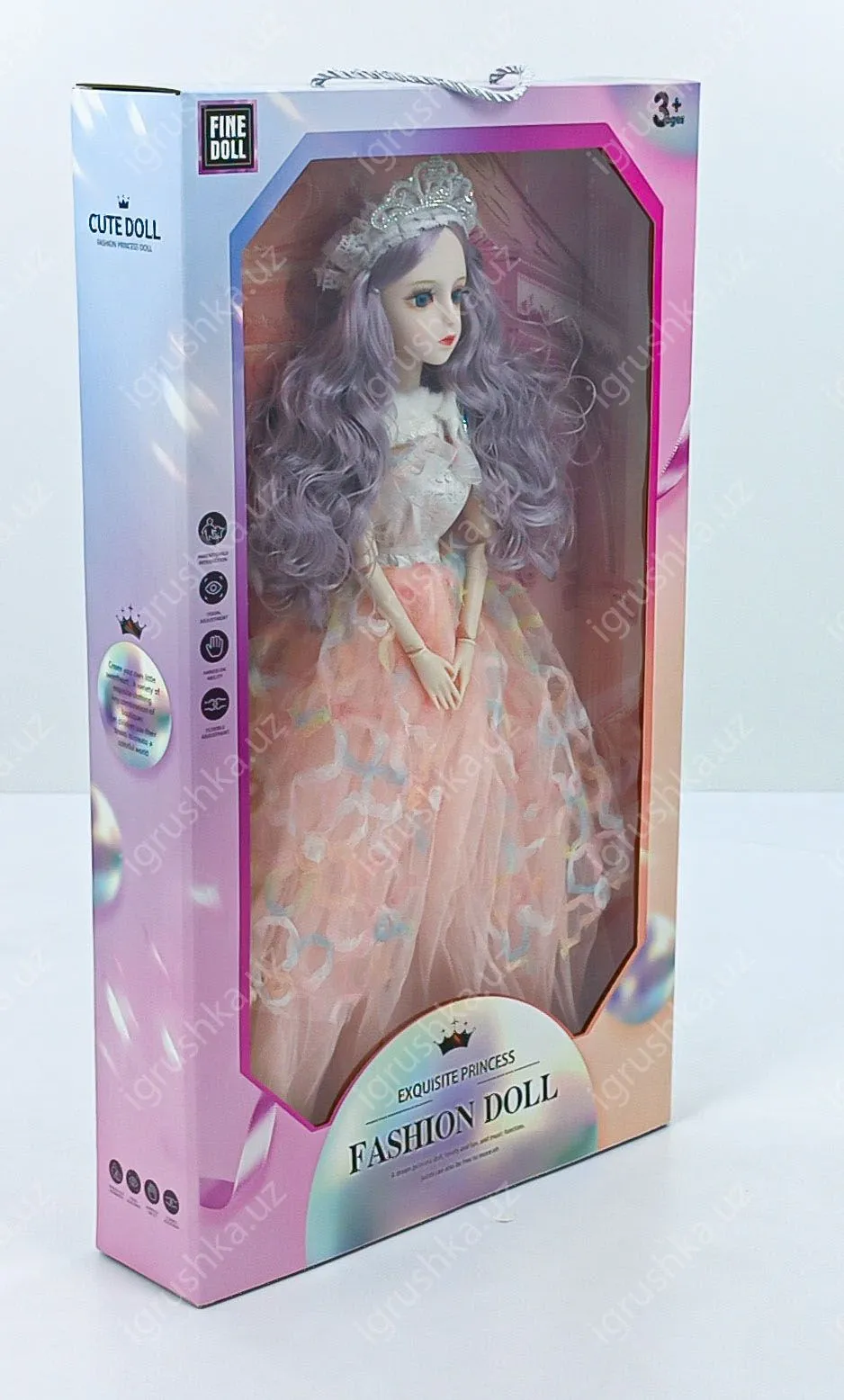 картинка Кукла Барби-принцесса длиной 60 см, подарок на день рождения для девочек от магазина igrushka.uz