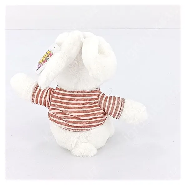 картинка Мягкая игрушка Зайка в свитере Zakir Toys, 35 см, белый от магазина igrushka.uz