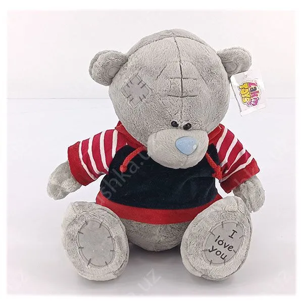 картинка Мягкая игрушка Мишка Тедди 30 см в одежде, серия I Love You от магазина igrushka.uz