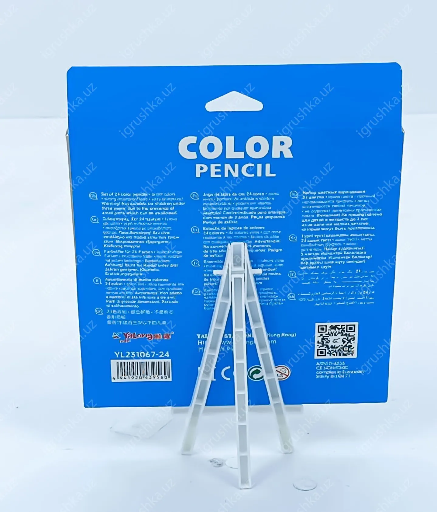картинка Цветные карандаши для рисования Yalong YL231067-24 24 шт от магазина igrushka.uz