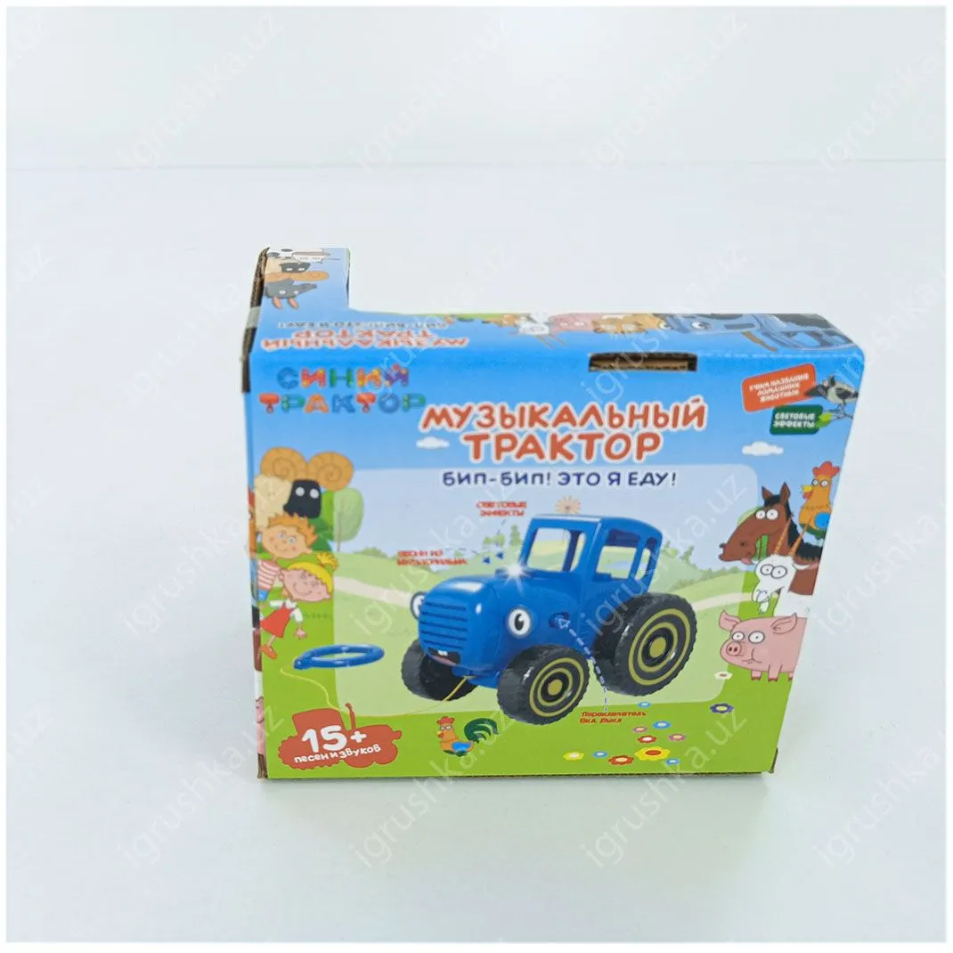картинка Детская машинка "Синий трактор", популярная музыкальная игрушка для детей от магазина igrushka.uz
