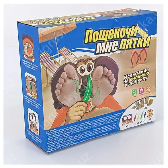 картинка Настольная игра Пощекочи мне пятки (2-4 игрока, 5+) от магазина igrushka.uz