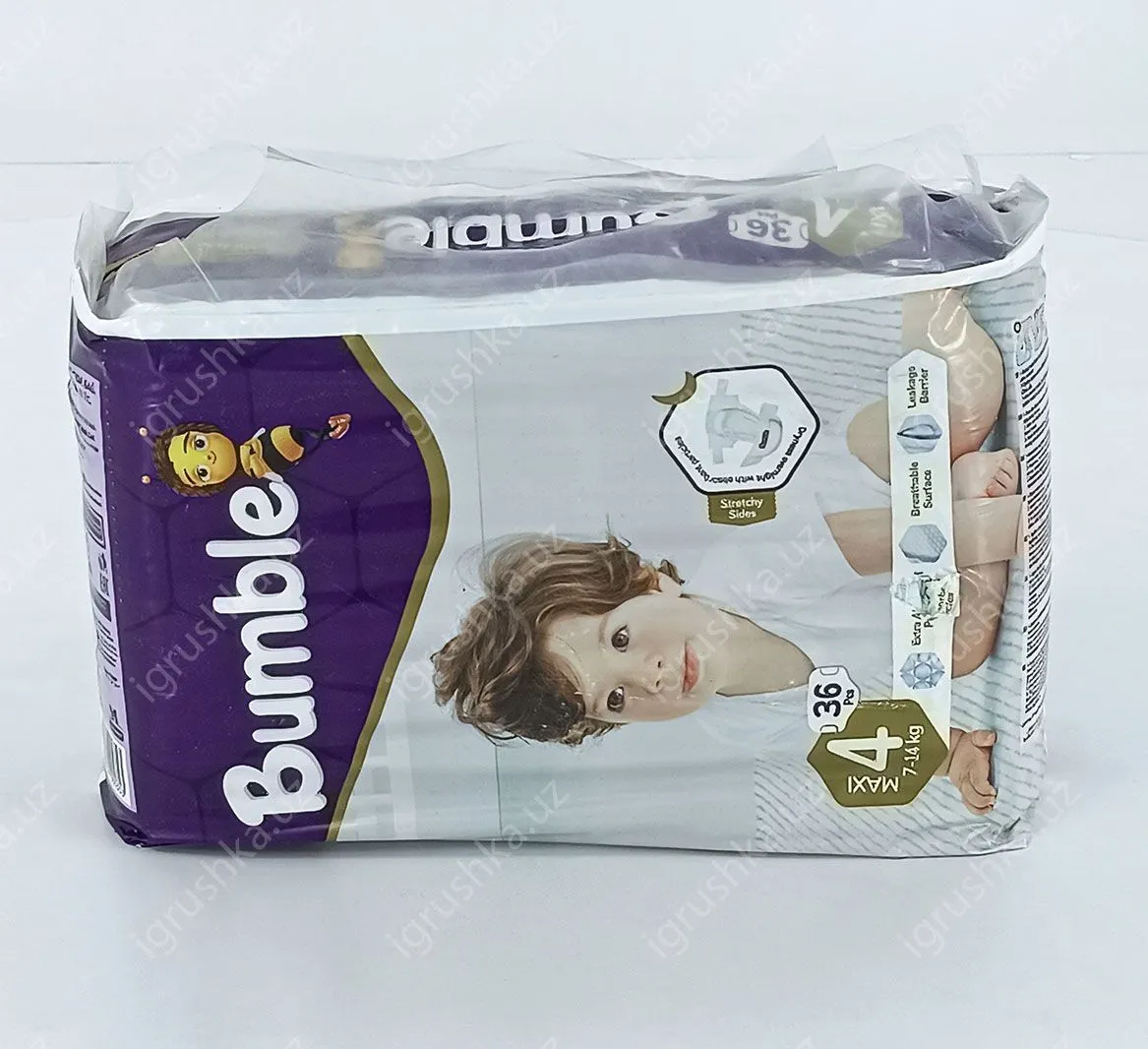 картинка Детские подгузники Bumble 4 MAXI (7-18 кг) 36 шт. от магазина igrushka.uz