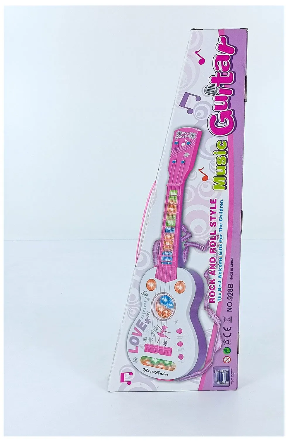 картинка Гавайский музыкальный инструмент с светильник, детский, 4 струнный электронный от магазина igrushka.uz