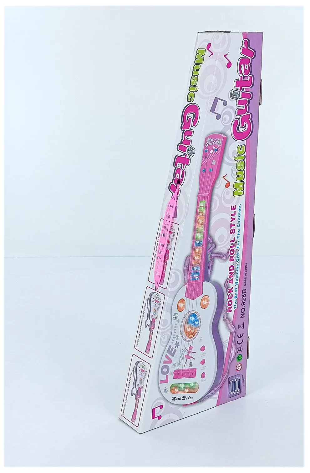 картинка Гавайский музыкальный инструмент с светильник, детский, 4 струнный электронный от магазина igrushka.uz