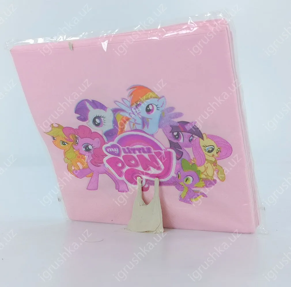 картинка Салфетки детские на праздник PONY от магазина igrushka.uz