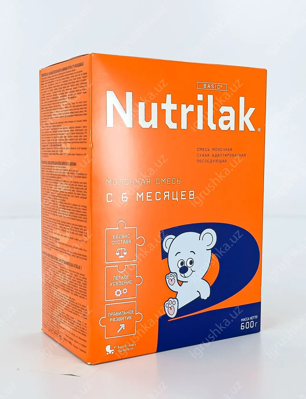 картинка Nutrilak 2 Смесь молочная сухая адаптированная последующая. Для детей с 6 до 12 месяцев 600гр. от магазина igrushka.uz