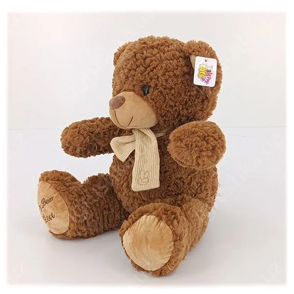 картинка Мягкая игрушка Медведь 36 см, классический плюшевый мишка с бантом от магазина igrushka.uz