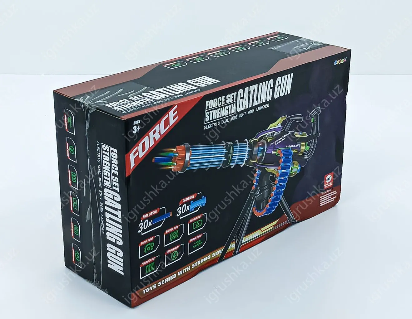 картинка Бластер пулемёт автоматический GATLING GUN 36390 от магазина igrushka.uz