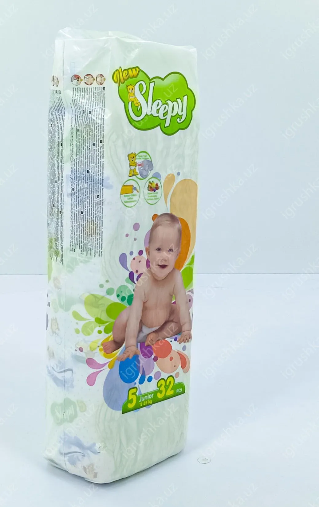 картинка Детские подгузники New Sleepy 11-18 кг 5-Младший 32 шт от магазина igrushka.uz
