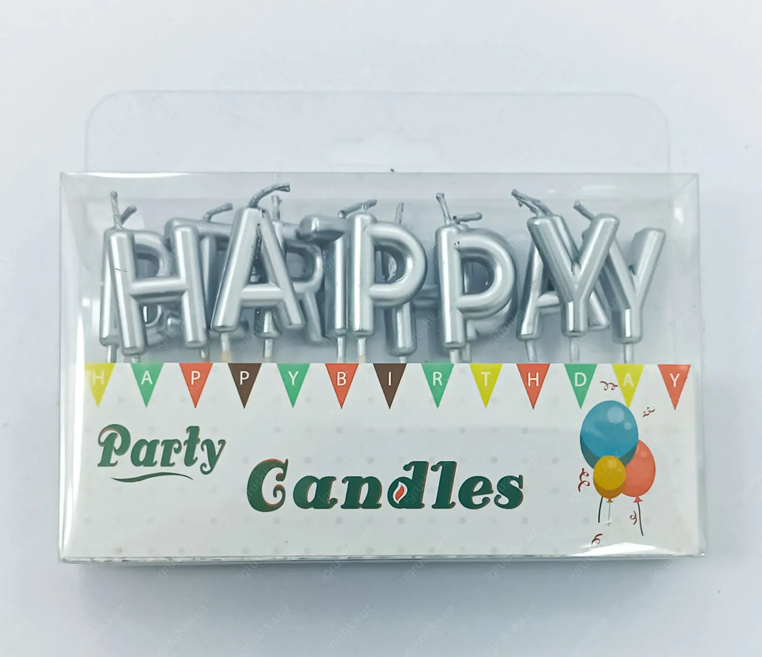 картинка Свечи для торта буквы "Happy birthday" от магазина igrushka.uz