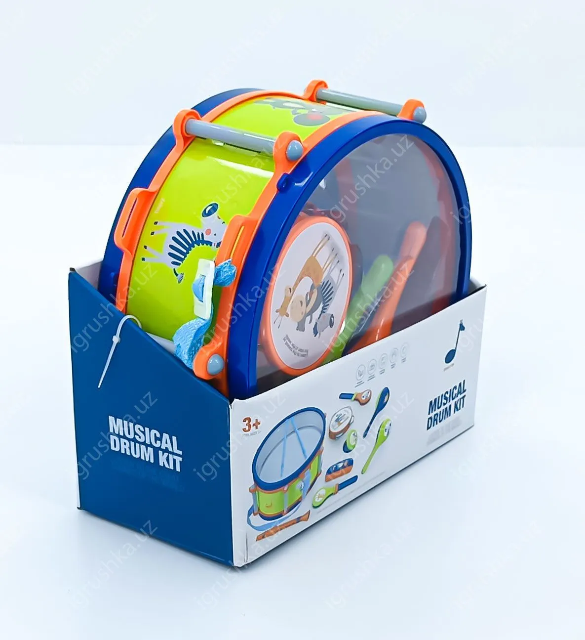 картинка Набор музыкальных инструментов "Зверята", 9 предметов от магазина igrushka.uz