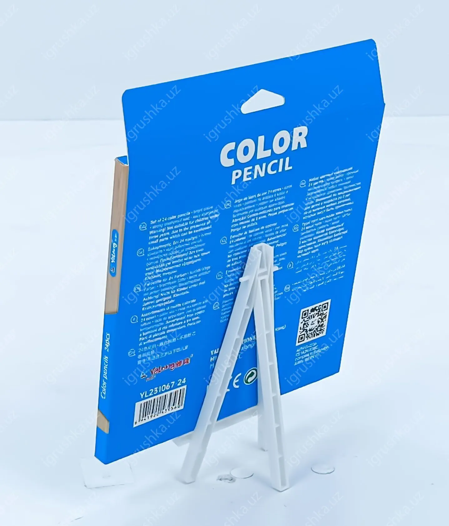 картинка Цветные карандаши для рисования Yalong YL231067-24 24 шт от магазина igrushka.uz