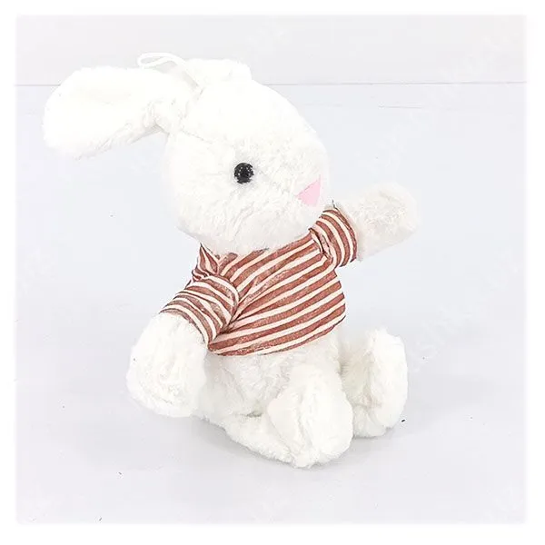 картинка Мягкая игрушка Зайка в свитере Zakir Toys, 35 см, белый от магазина igrushka.uz