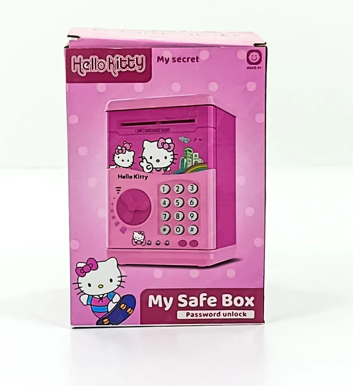картинка Электронная копилка Hello Kitty "Мой Секретный Сейф" (My Safe Box), предназначенная для детей от 3 лет от магазина igrushka.uz